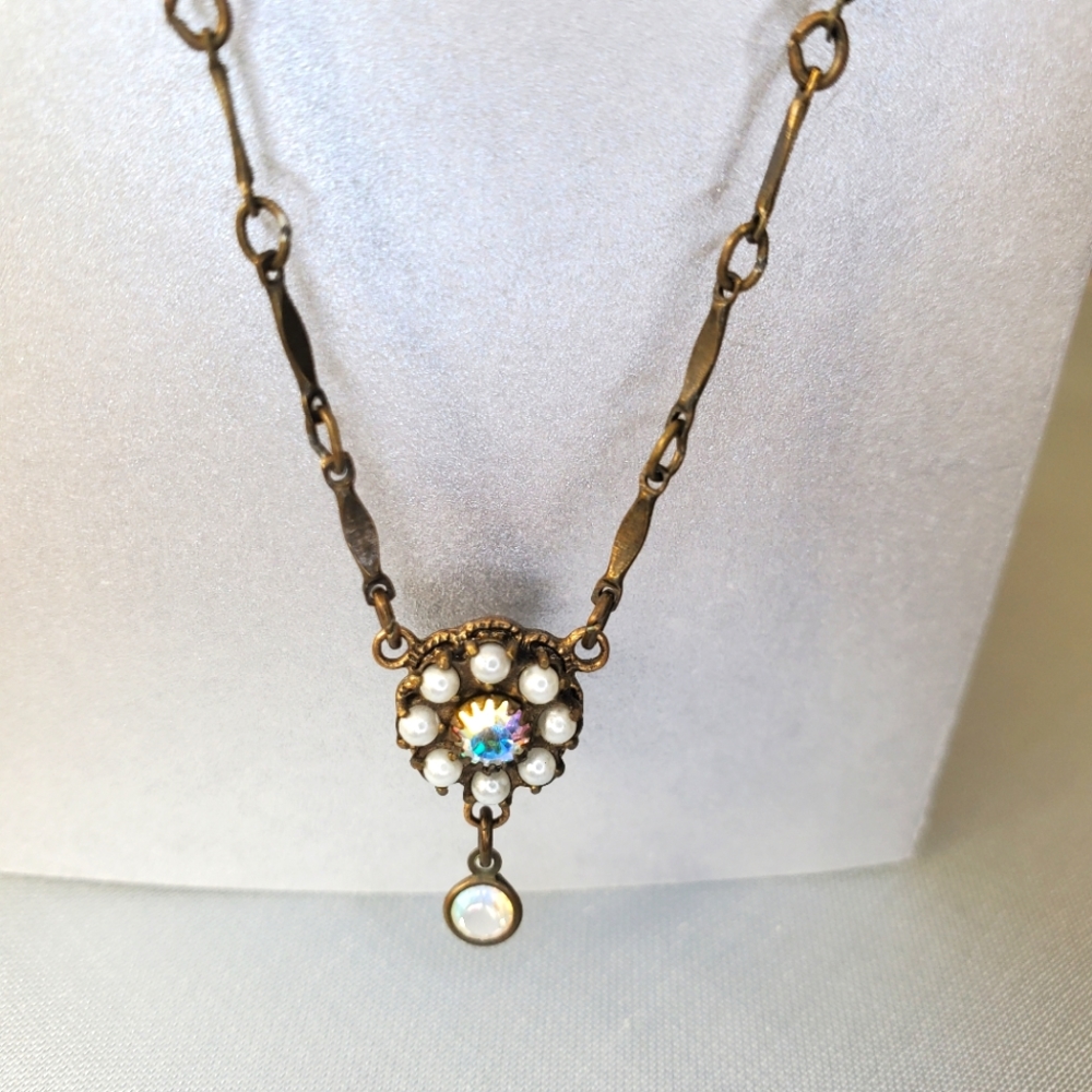 Kenny Ma Necklace Pearl & Crystal